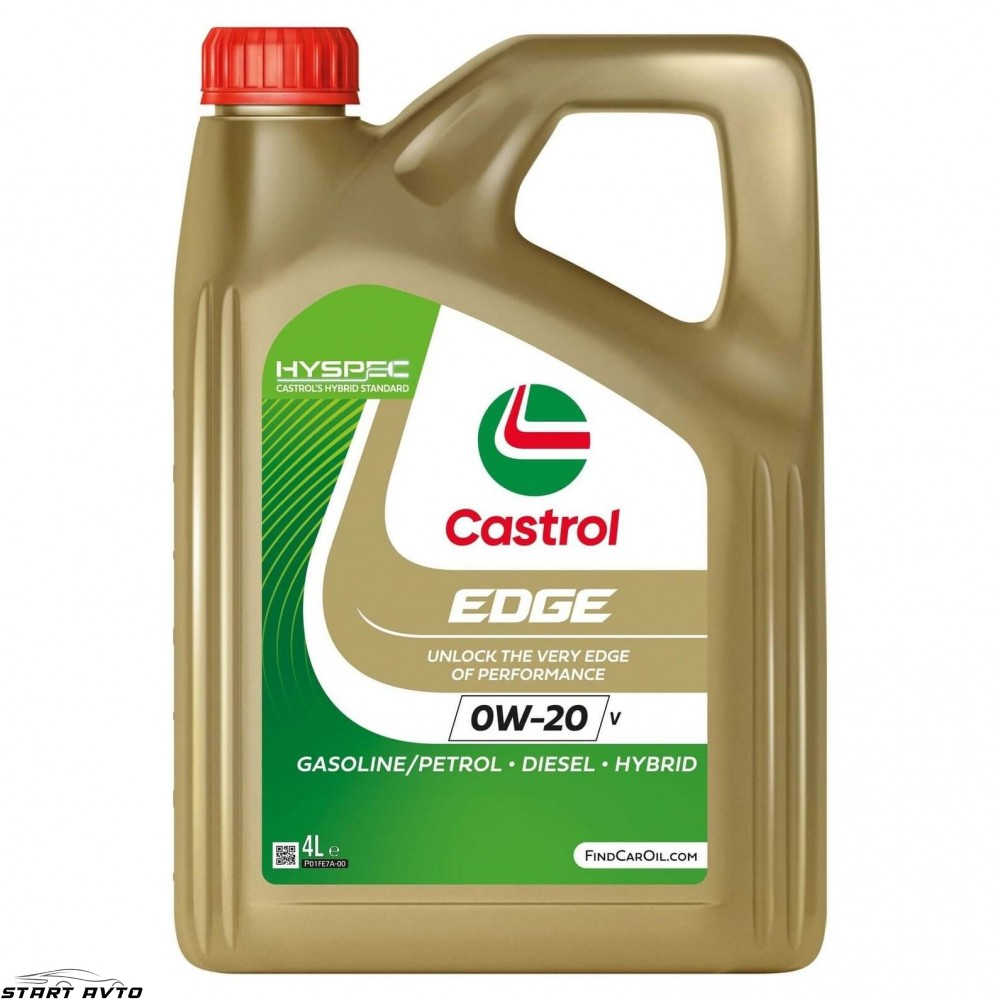 МАСЛО CASTROL EDGE 0W-20 V - 4 ЛИТРА
