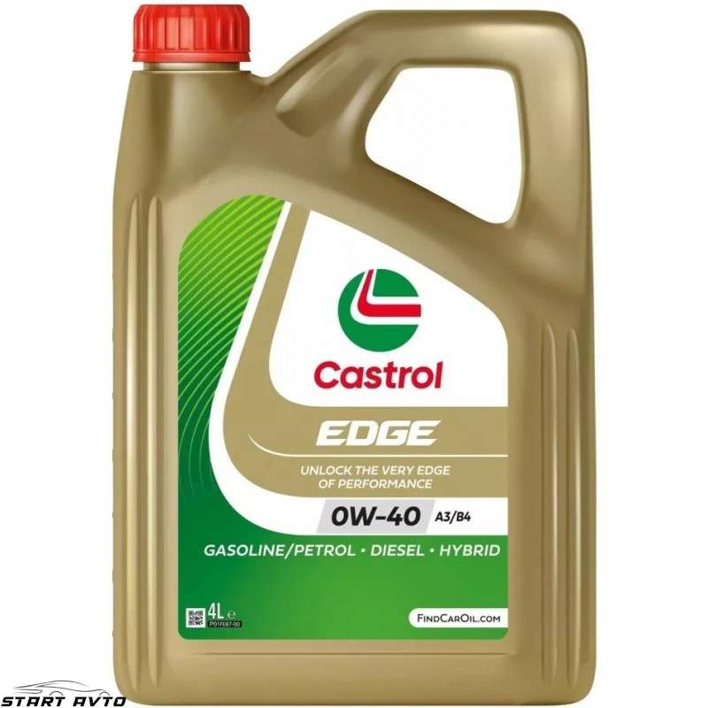 МАСЛО CASTROL EDGE 0W-40 A3/B4 - 4 ЛИТРА