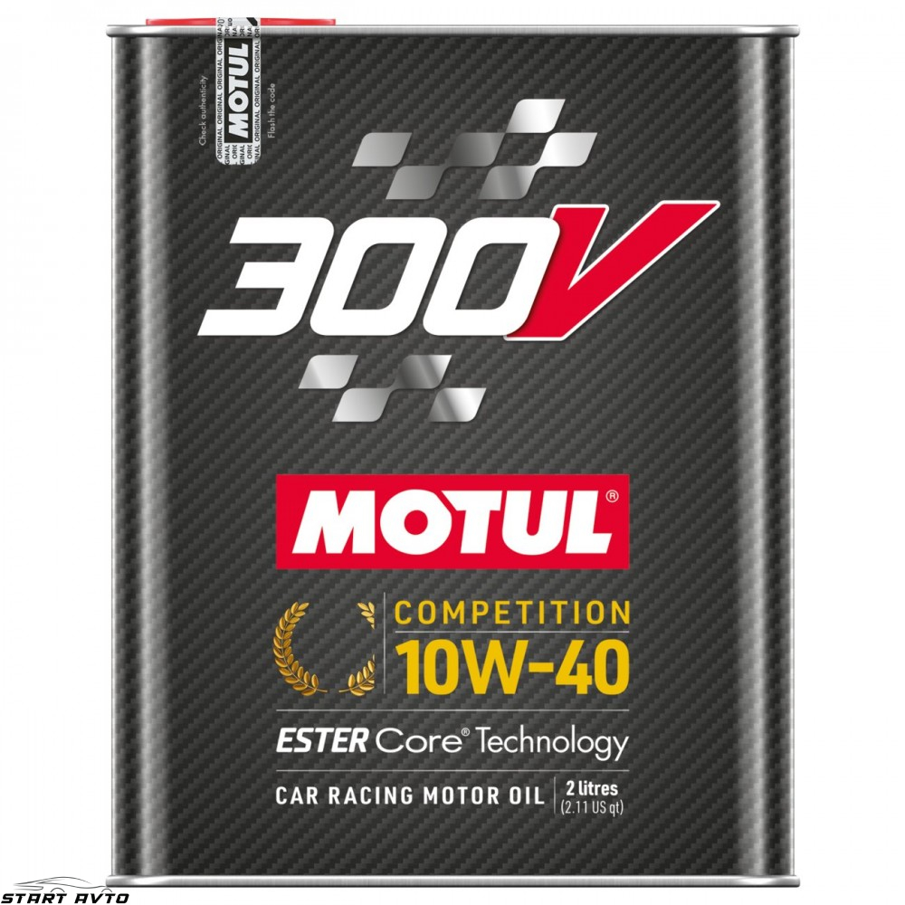 МАСЛО MOTUL 300V Competition 10W-40 - 2 ЛИТРА