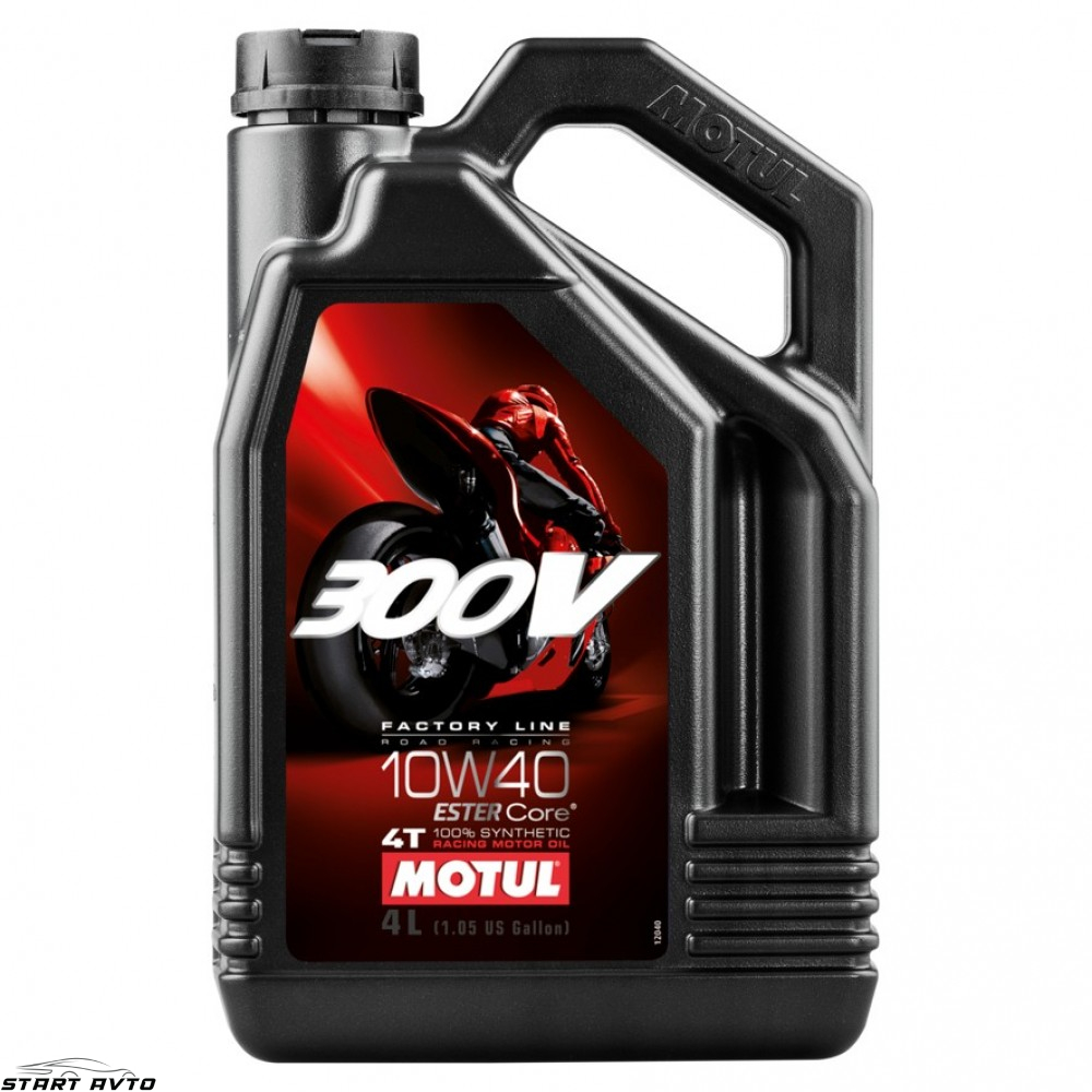МАСЛО MOTUL 300V FL Road Racing 4T 10W-40 - 4 ЛИТРА