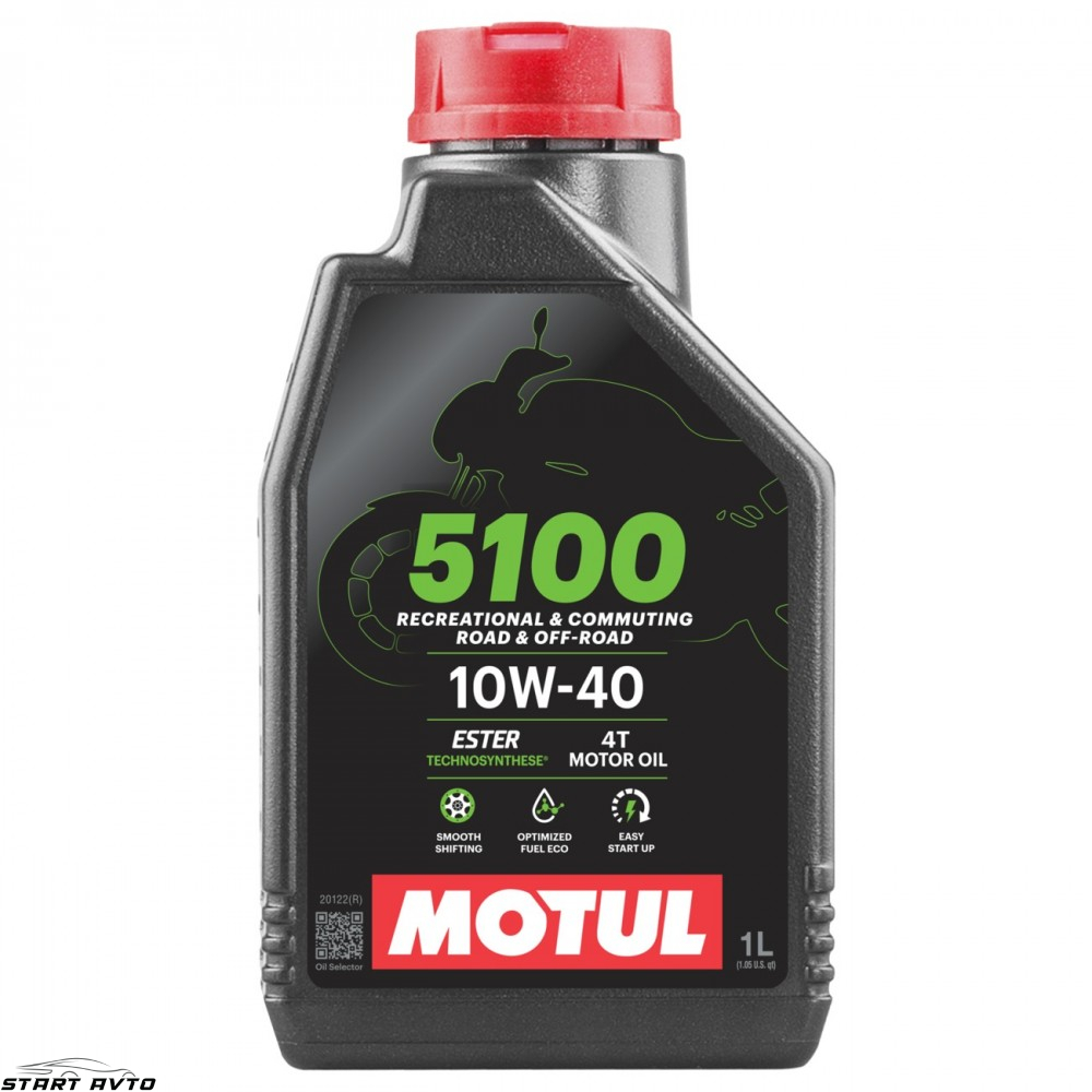 МАСЛО MOTUL 5100 10W-40 4T - 1 ЛИТЪР