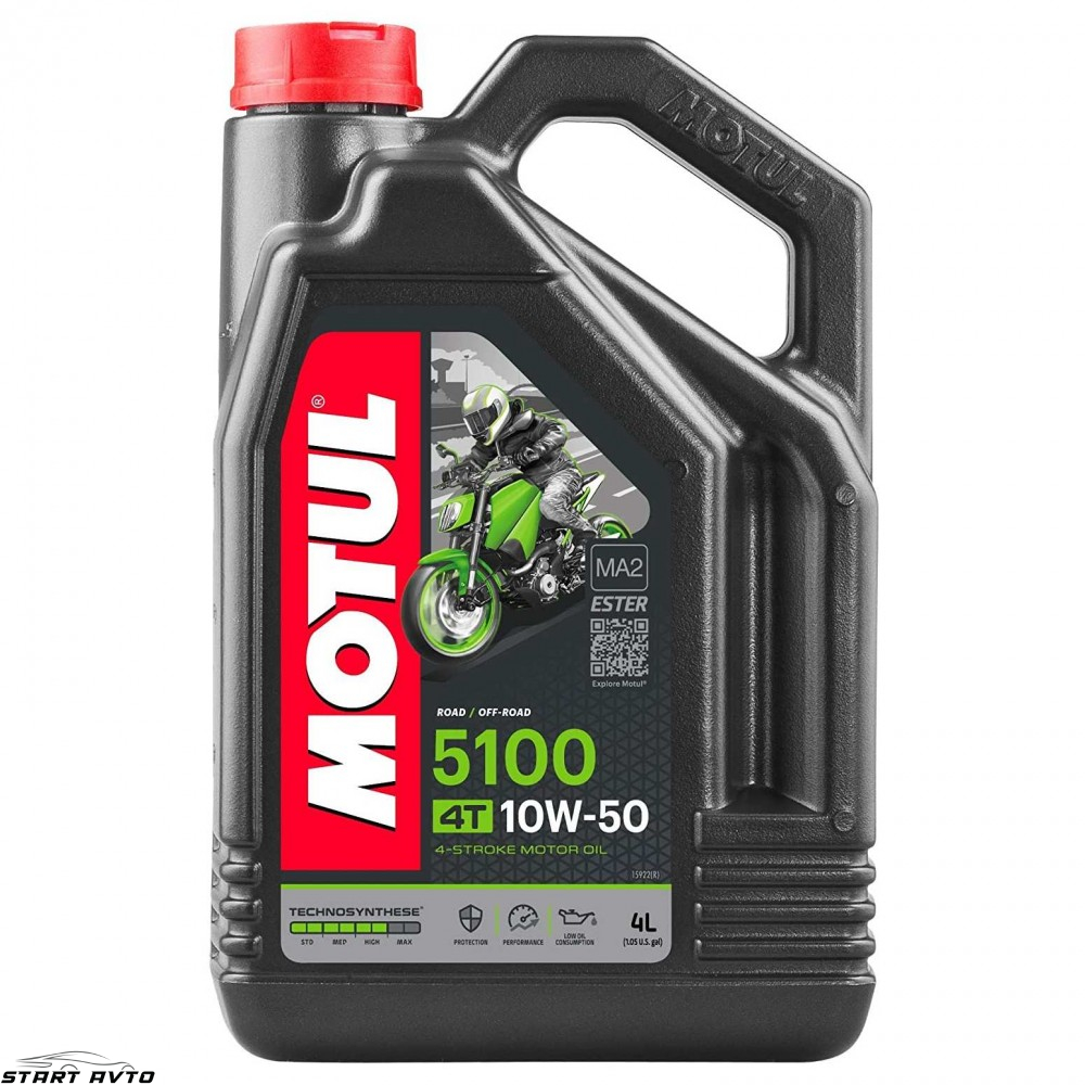 МАСЛО MOTUL 5100 10W-50 4T - 4 ЛИТРА