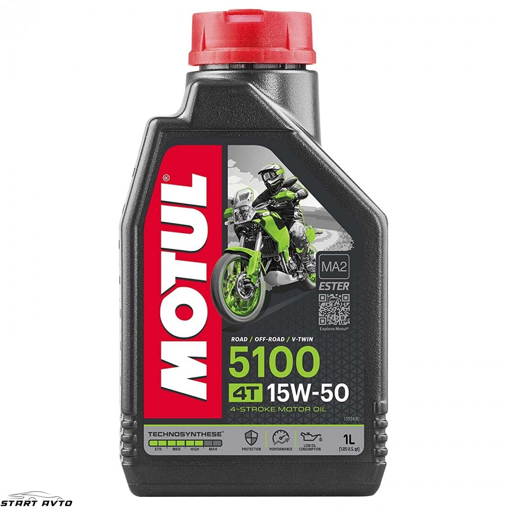МАСЛО MOTUL 5100 15W-50 4T - 1 ЛИТЪР
