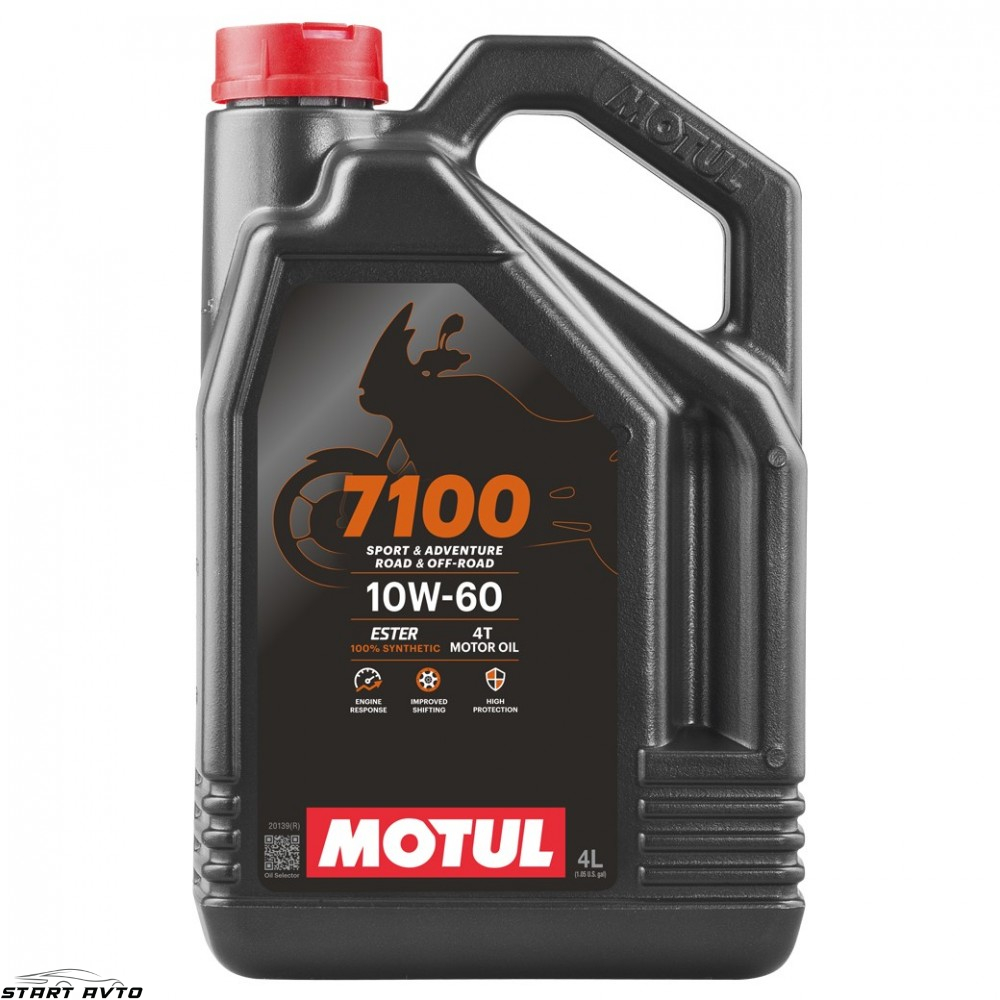 МАСЛО MOTUL 7100 10W-60 4T - 4 ЛИТРА