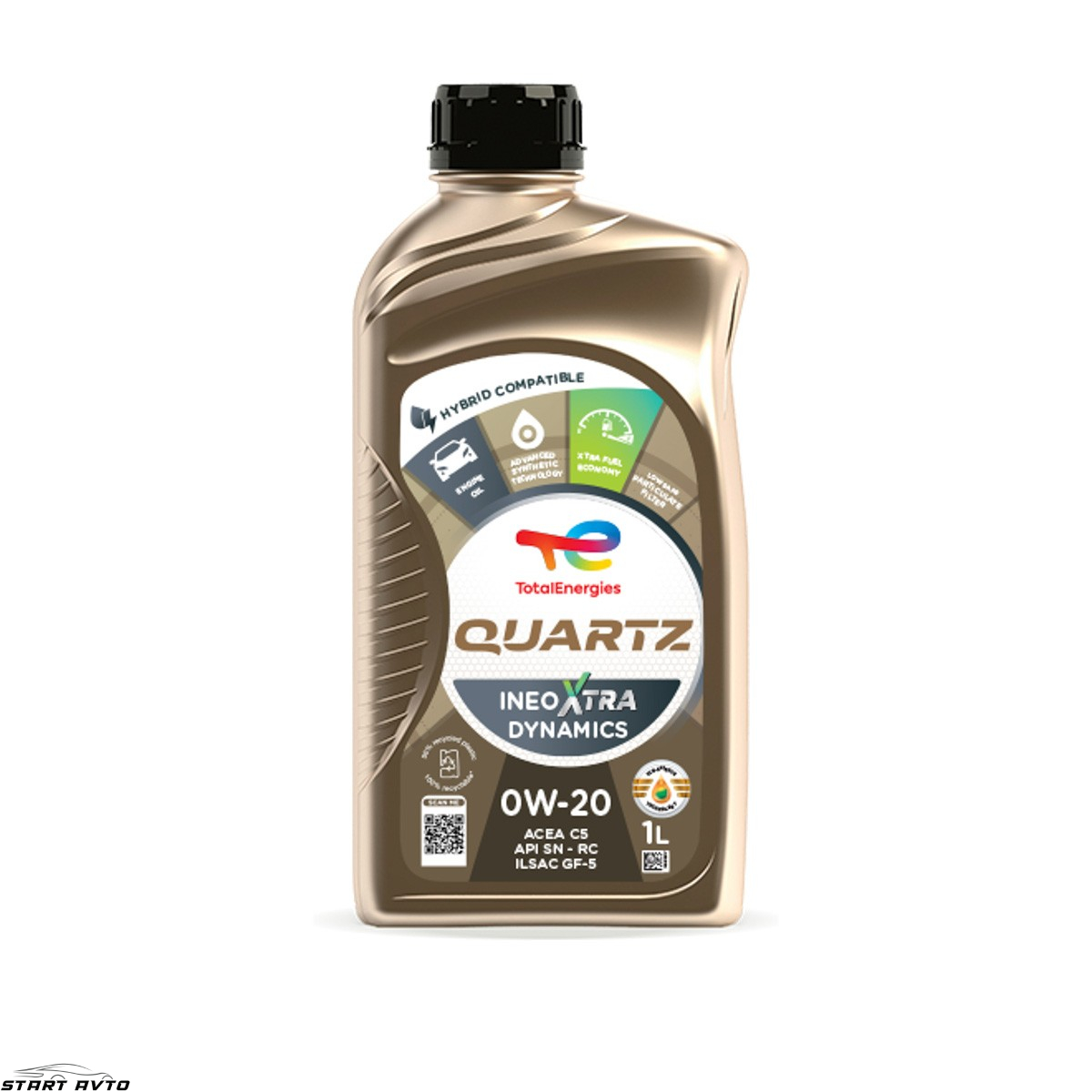 МАСЛО Total Quartz INEO Xtra DYNAMICS 0W-20 - 1 ЛИТЪР