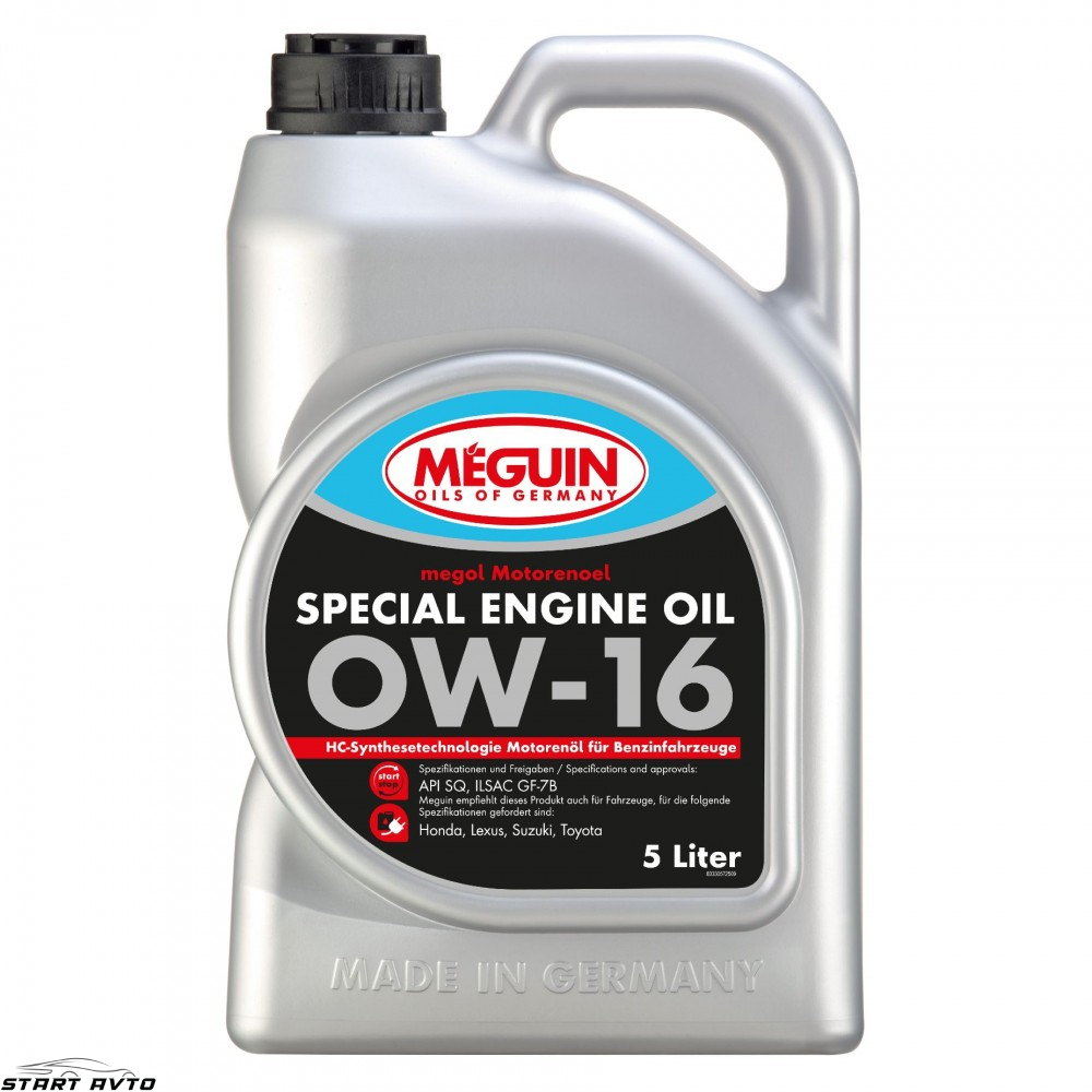 МАСЛО MEGUIN Special Engine Oil 0W-16 - 5 ЛИТРА