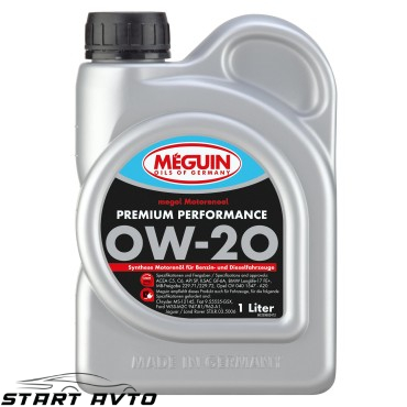 МАСЛО MEGUIN Premium Performance 0W-20 - 1 ЛИТЪР